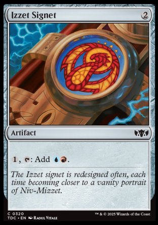 (320) Magic The Gathering Commander: Tarkir: Dragonstorm Single: Izzet Signet  Common