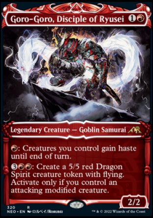 (320) Magic The Gathering Kamigawa: Neon Dynasty: Extras Single: Goro-Goro, Disciple of Ryusei (V.1)  Rare