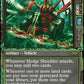 (320) Magic The Gathering Duskmourn: House of Horror: Extras Single: Hedge Shredder Holo Rare