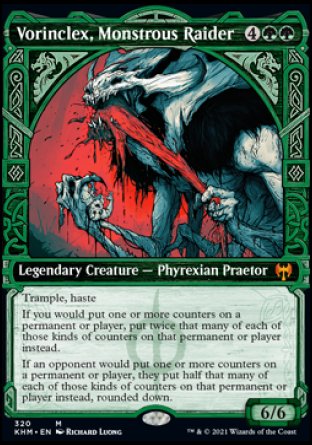 (320) Magic The Gathering Kaldheim: Extras Single: Vorinclex, Monstrous Raider (V.1)  Mythic