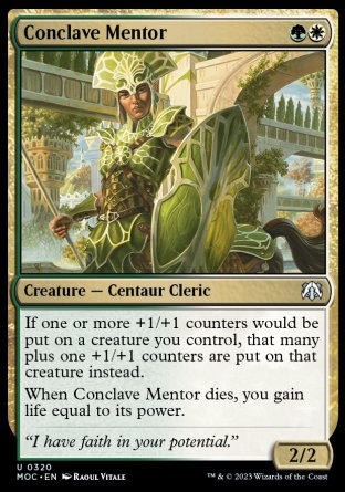 (320) Magic The Gathering Commander: March of the Machine Single: Conclave Mentor  Uncommon