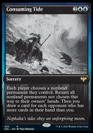 (320) Magic The Gathering Innistrad: Double Feature Single: Consuming Tide Holo Rare