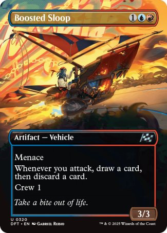 (320) Magic The Gathering Aetherdrift: Extras Single: Boosted Sloop  Uncommon