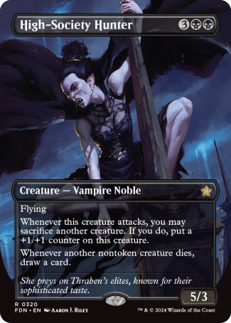 (320) Magic The Gathering Magic: The Gathering Foundations: Extras Single: High-Society Hunter (V.1)  Rare