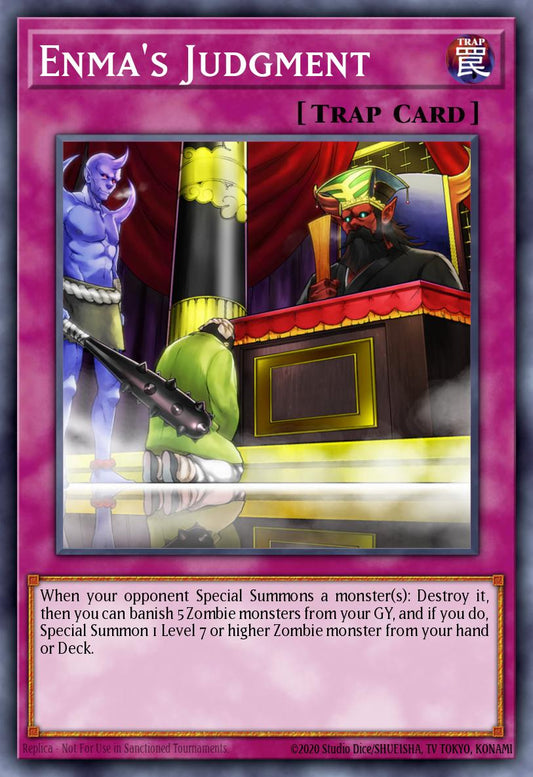 (042) YuGiOh TCG DUOV: Duel Overload Single: Enma's Judgment  Ultra Rare