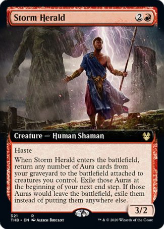 (321) Magic The Gathering Theros Beyond Death: Extras Single: Storm Herald  Rare