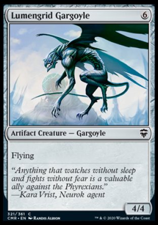 (321/361) Magic The Gathering Commander Legends Single: Lumengrid Gargoyle Holo Common