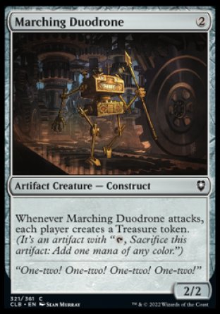 (321) Magic The Gathering Commander Legends: Battle for Baldur's Gate Single: Marching Duodrone  Common