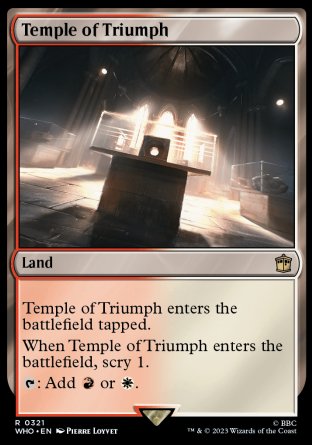 (321) Magic The Gathering Universes Beyond: Doctor Who Single: Temple of Triumph Holo Rare