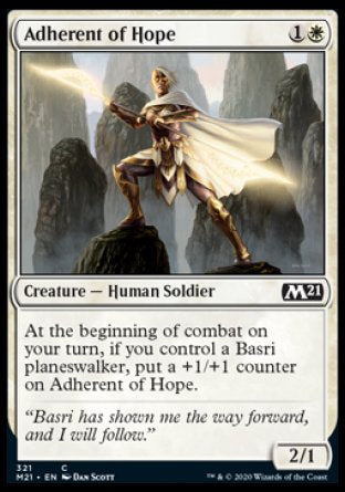 (321) Magic The Gathering Core 2021: Extras Single: Adherent of Hope  Common