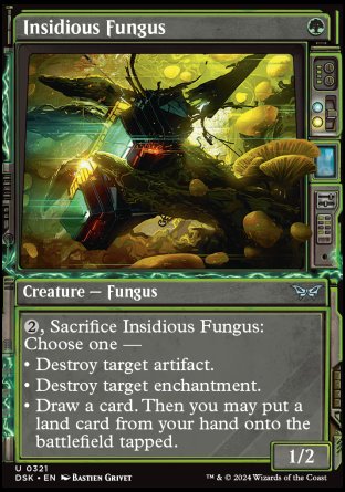 (321) Magic The Gathering Duskmourn: House of Horror: Extras Single: Insidious Fungus  Uncommon