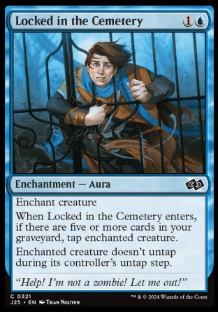 (321) Magic The Gathering Foundations Jumpstart Single: Locked in the Cemetery  Common