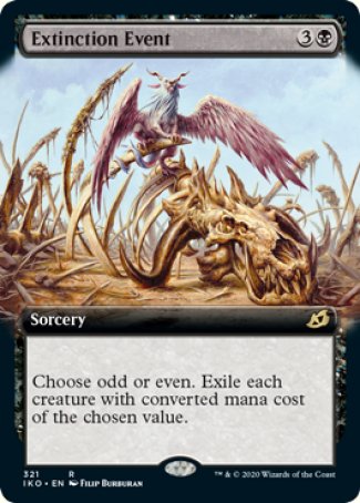 (321) Magic The Gathering Ikoria: Lair of Behemoths: Extras Single: Extinction Event  Rare