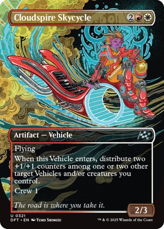 (321) Magic The Gathering Aetherdrift: Extras Single: Cloudspire Skycycle Holo Uncommon