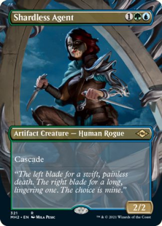 (321) Magic The Gathering Modern Horizons 2: Extras Single: Shardless Agent (V.1) Holo Rare