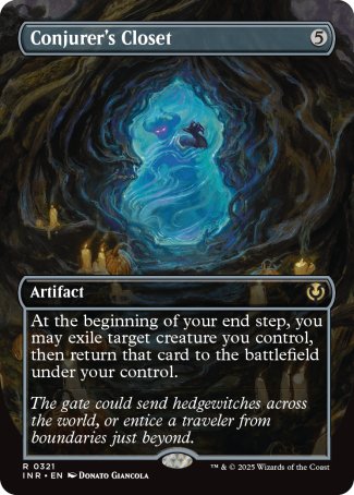 (321) Magic The Gathering Innistrad Remastered: Extras Single: Conjurer's Closet (V.1) Holo Rare