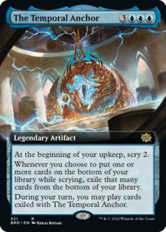 (321) Magic The Gathering The Brothers' War: Extras Single: The Temporal Anchor  Rare