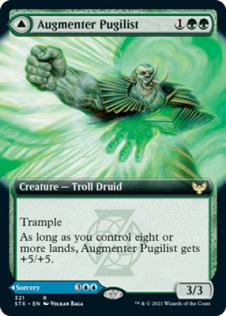 (321) Magic The Gathering Strixhaven: School of Mages: Extras Single: Augmenter Pugilist // Echoing Equation  Rare