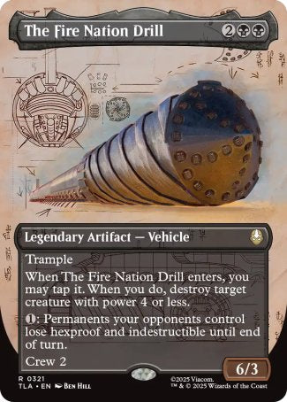 (321) Magic The Gathering Magic: The Gathering | Avatar: The Last Airbender: Extras Single: The Fire Nation Drill Holo Rare