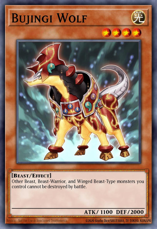 (072) YuGiOh TCG MP14: 2014 Mega-Tins Mega-Pack Single: Bujingi Wolf  Common