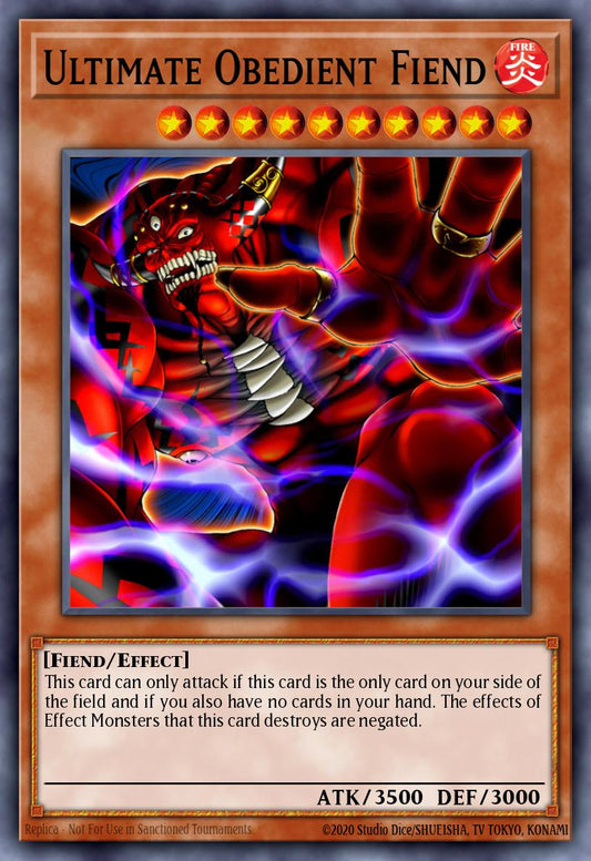 (082) YuGiOh TCG MFC: Magician's Force Single: Ultimate Obedient Fiend  Common
