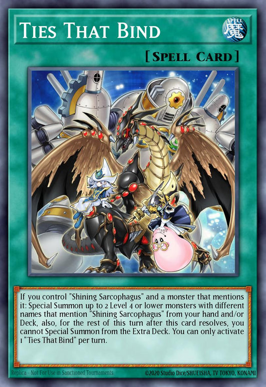 (053) YuGiOh TCG LEDE: Legacy of Destruction Single: Ties That Bind (V.2 - Quarter Century Secret Rare)  Quarter Century Secret Rare