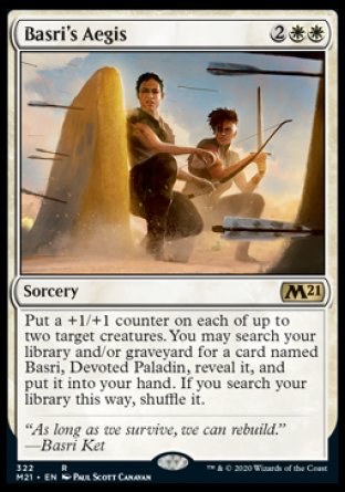 (322) Magic The Gathering Core 2021: Extras Single: Basri's Aegis  Rare
