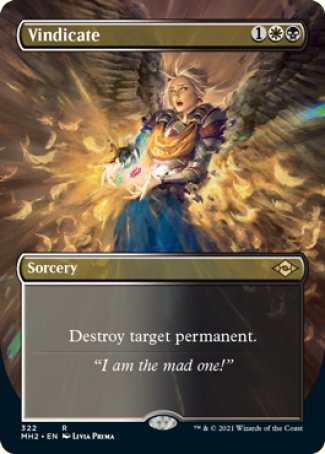 (322) Magic The Gathering Modern Horizons 2: Extras Single: Vindicate  Rare