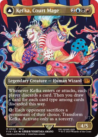 (322) Magic The Gathering Magic: The Gathering - FINAL FANTASY: Extras Single: Kefka, Court Mage // Kefka, Ruler of Ruin (V.1)  Mythic