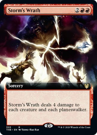 (322) Magic The Gathering Theros Beyond Death: Extras Single: Storm's Wrath Holo Rare
