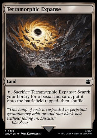 (322) Magic The Gathering Universes Beyond: Doctor Who Single: Terramorphic Expanse  Common