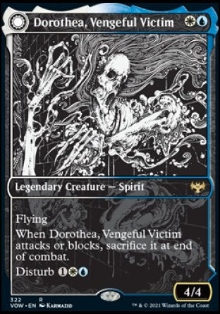 (322) Magic The Gathering Innistrad: Crimson Vow: Extras Single: Dorothea, Vengeful Victim // Dorothea's Retribution  Rare