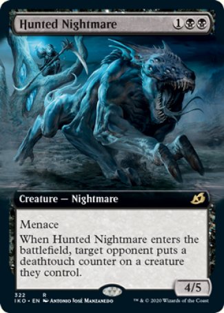 (322) Magic The Gathering Ikoria: Lair of Behemoths: Extras Single: Hunted Nightmare Holo Rare