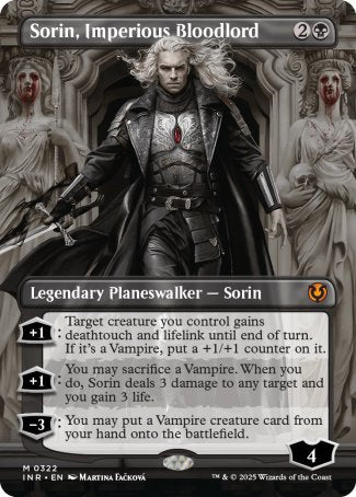 (322) Magic The Gathering Innistrad Remastered: Extras Single: Sorin, Imperious Bloodlord (V.1) Holo Mythic