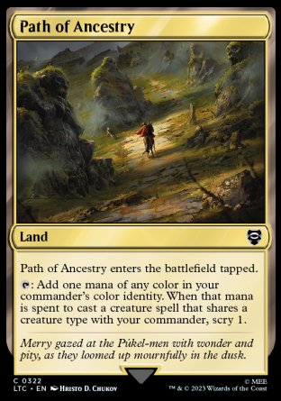(322) Magic The Gathering Commander: The Lord of the Rings: Tales of Middle-earth Single: Path of Ancestry  Common