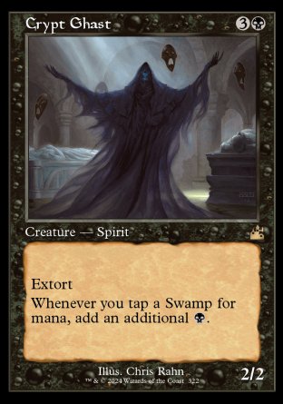 (322) Magic The Gathering Ravnica Remastered: Extras Single: Crypt Ghast (V.3)  Holo Rare