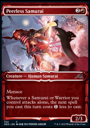 (322) Magic The Gathering Kamigawa: Neon Dynasty: Extras Single: Peerless Samurai  Common