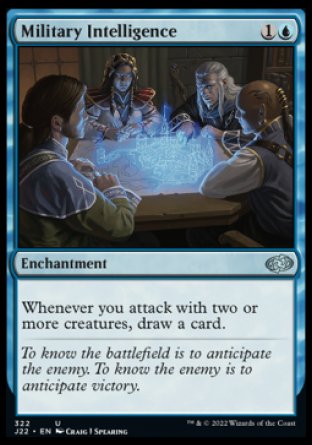 (322) Magic The Gathering Jumpstart 2022 Single: Military Intelligence  Uncommon