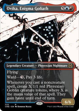 (322) Magic The Gathering Phyrexia: All Will Be One: Extras Single: Ovika, Enigma Goliath (V.1)  Rare