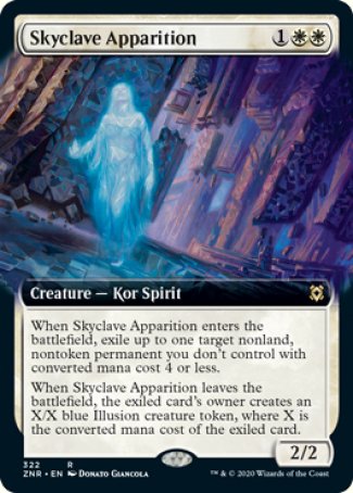 (322) Magic The Gathering Zendikar Rising: Extras Single: Skyclave Apparition  Rare