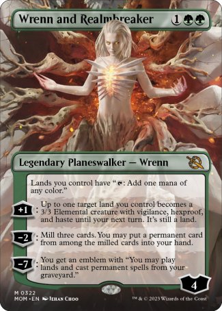(322) Magic The Gathering March of the Machine: Extras Single: Wrenn and Realmbreaker  Mythic