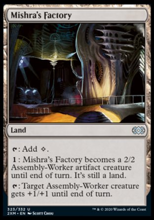 (323/332) Magic The Gathering Double Masters Single: Mishra's Factory  Uncommon