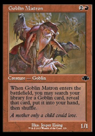 (323) Magic The Gathering Dominaria Remastered: Extras Single: Goblin Matron Holo Common