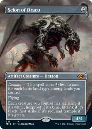 (323) Magic The Gathering Modern Horizons 2: Extras Single: Scion of Draco (V.1)  Mythic