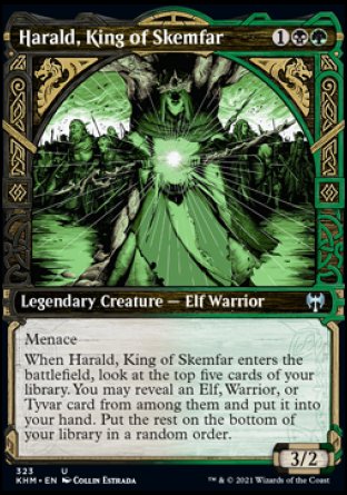 (323) Magic The Gathering Kaldheim: Extras Single: Harald, King of Skemfar Holo Uncommon