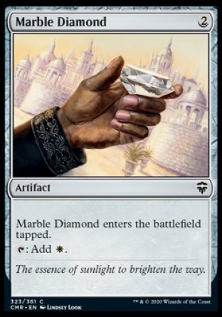 (323/361) Magic The Gathering Commander Legends Single: Marble Diamond Holo Common