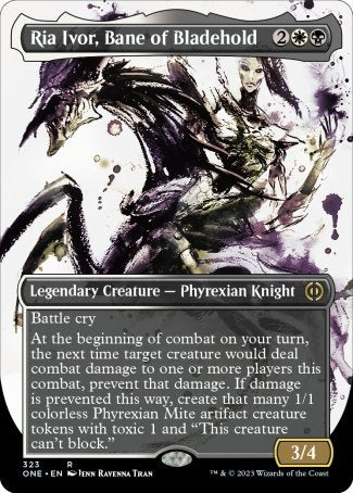 (323) Magic The Gathering Phyrexia: All Will Be One: Extras Single: Ria Ivor, Bane of Bladehold (V.1)  Rare