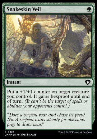 (323) Magic The Gathering Commander Masters Single: Snakeskin Veil  Common