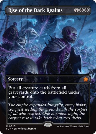 (323) Magic The Gathering Magic: The Gathering Foundations: Extras Single: Rise of the Dark Realms (V.1) Holo Mythic