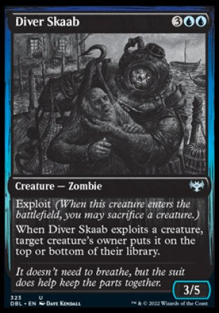 (323) Magic The Gathering Innistrad: Double Feature Single: Diver Skaab Holo Uncommon